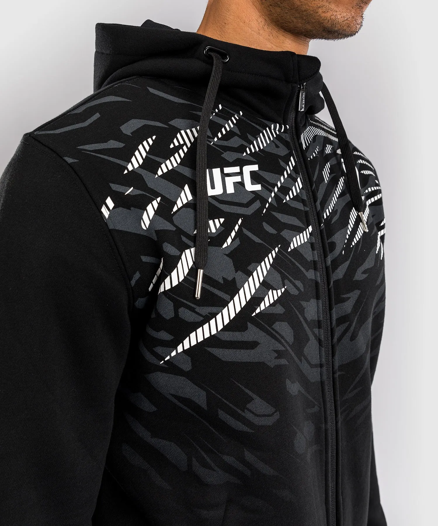 UFC Fusion by Venum Replica Sudadera con Cremallera para Hombre - Negro