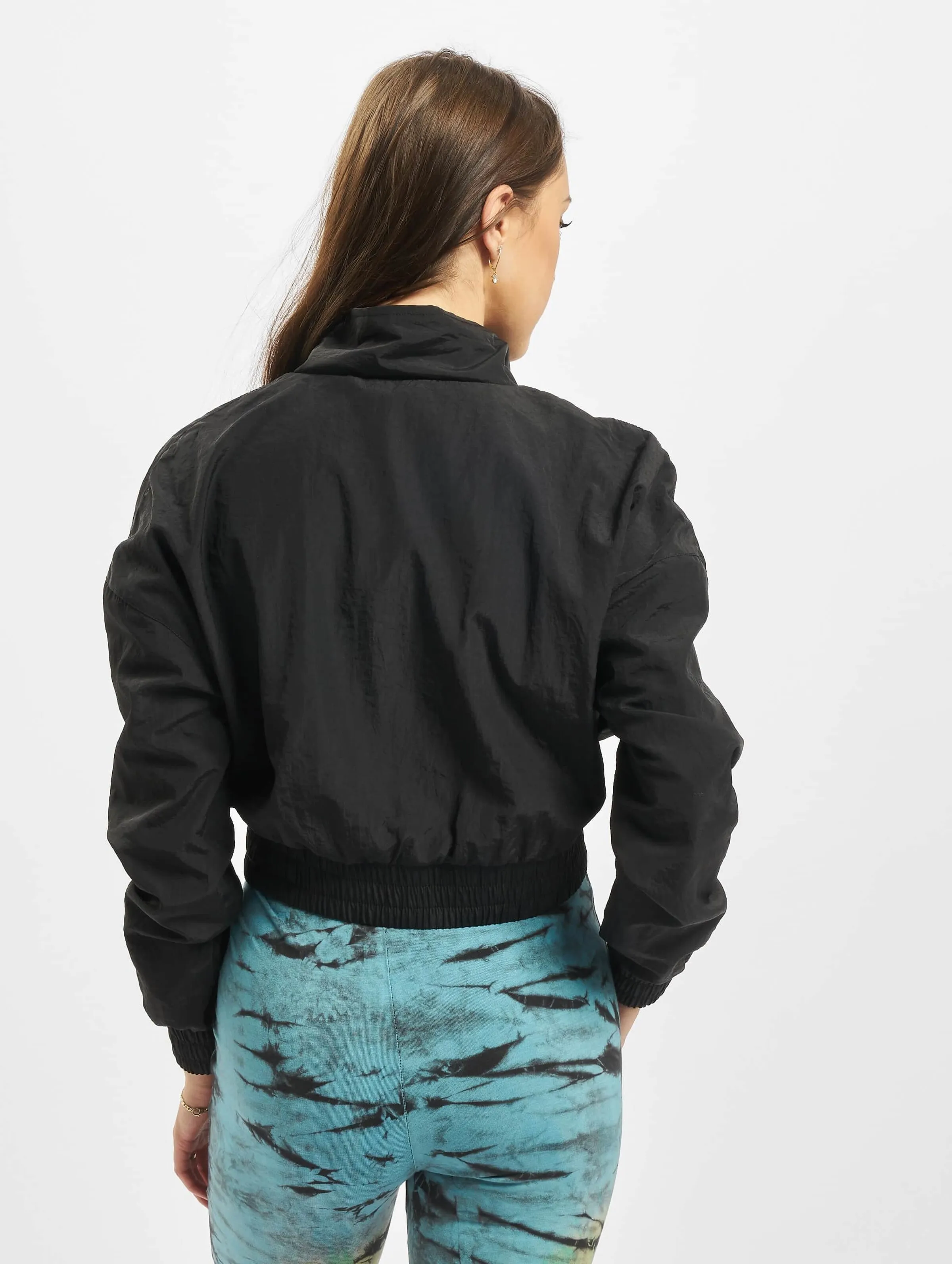 Urban Classics Cropped Crinkle Nylon Pull Over