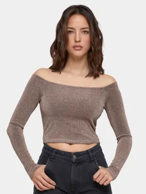 Urban Classics Off Shoulder Glitter