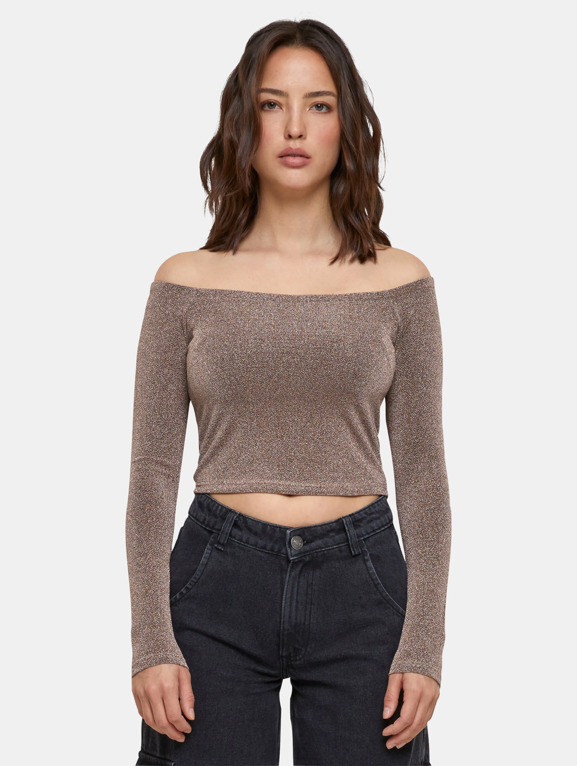 Urban Classics Off Shoulder Glitter