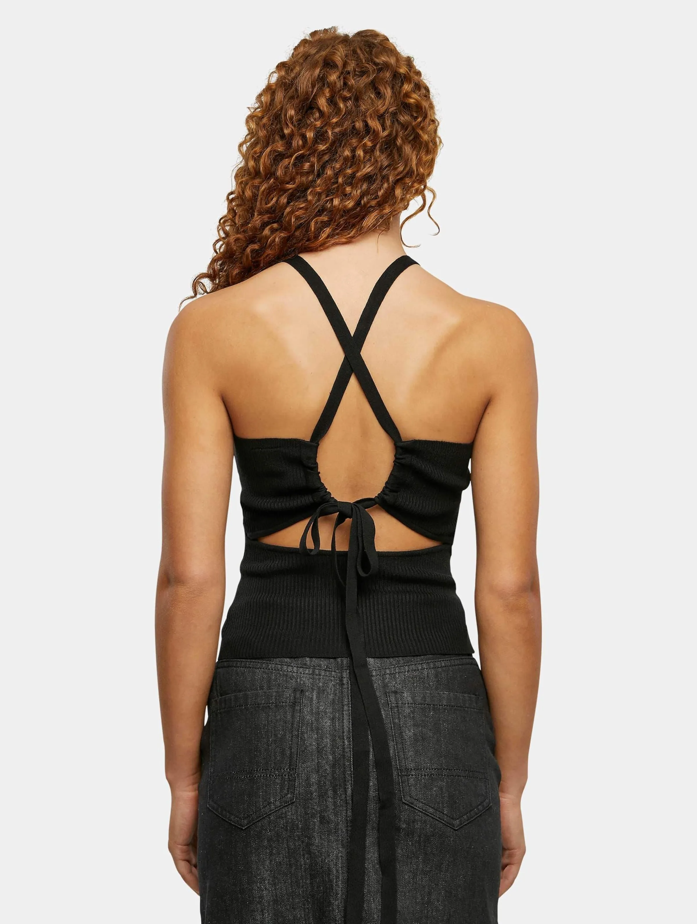 Urban Classics Rib Knit Crossed Back