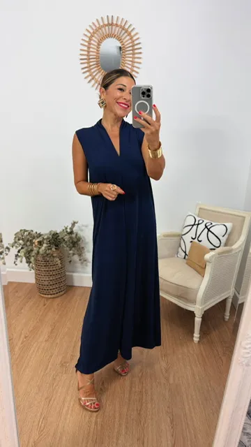 Vestido Túnica azul marino