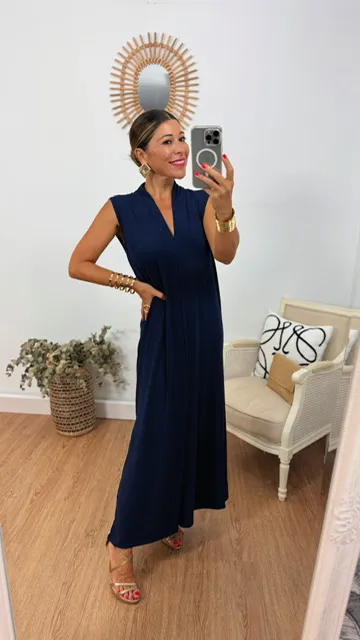 Vestido Túnica azul marino