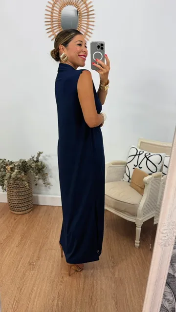 Vestido Túnica azul marino