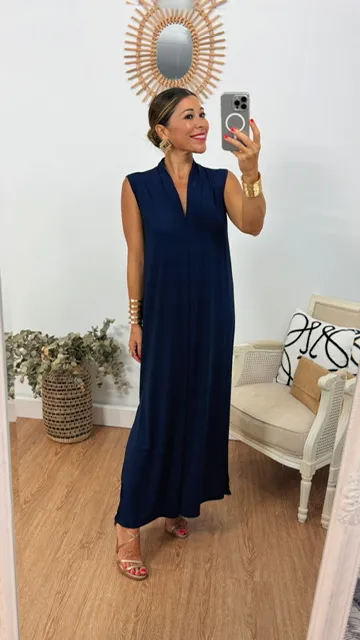 Vestido Túnica azul marino