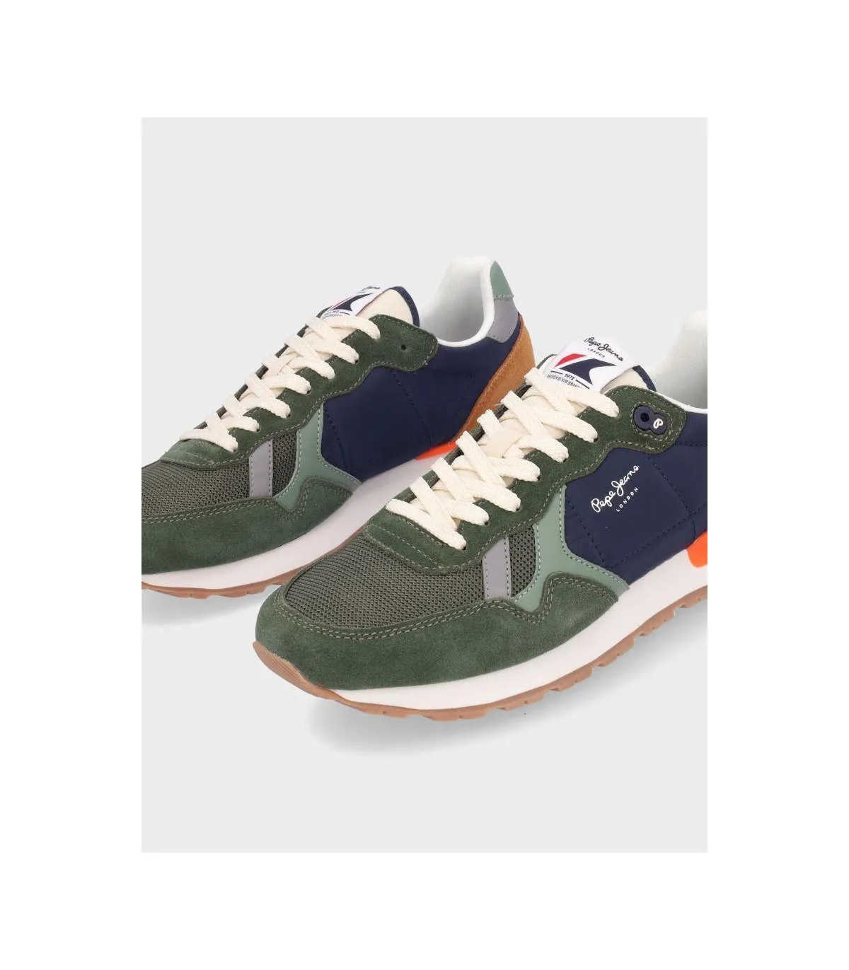 ZAPATILLA PEPE JEANS BRIT MIX KHAKI GREEN