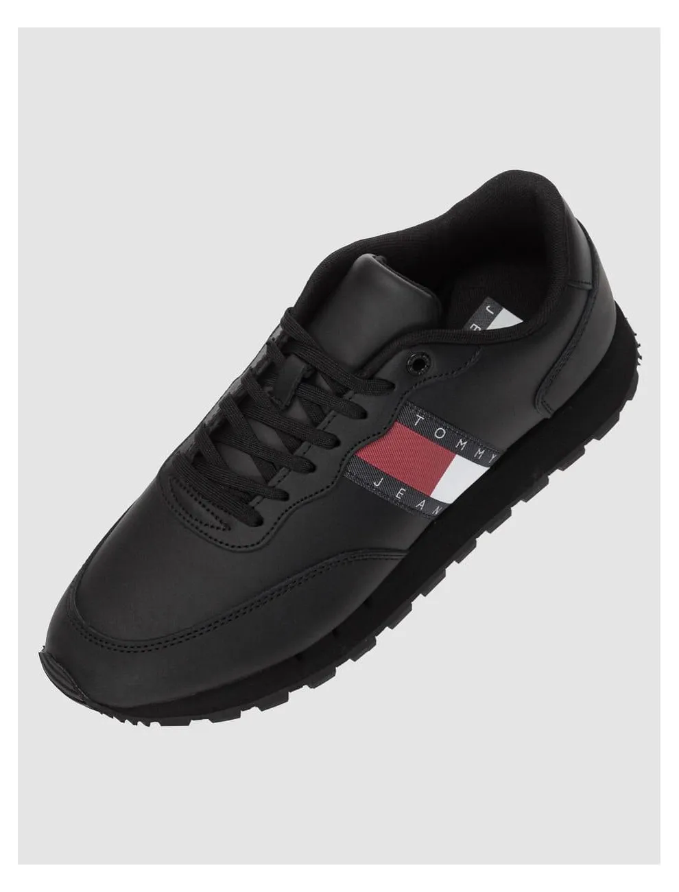 Zapatilla Tommy Hilfiger Tommy Jeans Leather Negro