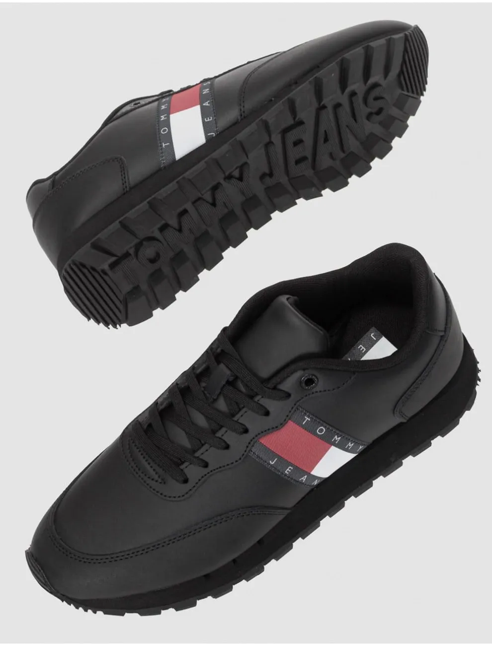 Zapatilla Tommy Hilfiger Tommy Jeans Leather Negro