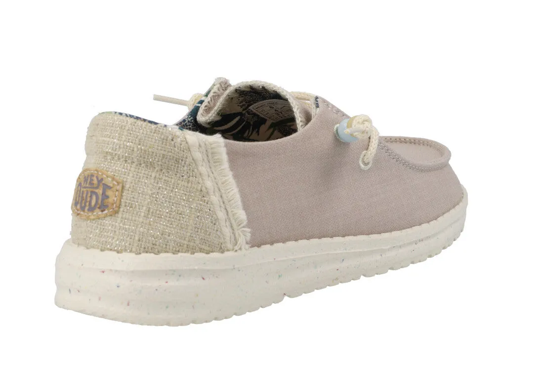 Zapatillas casual Wendy natural rose para mujer