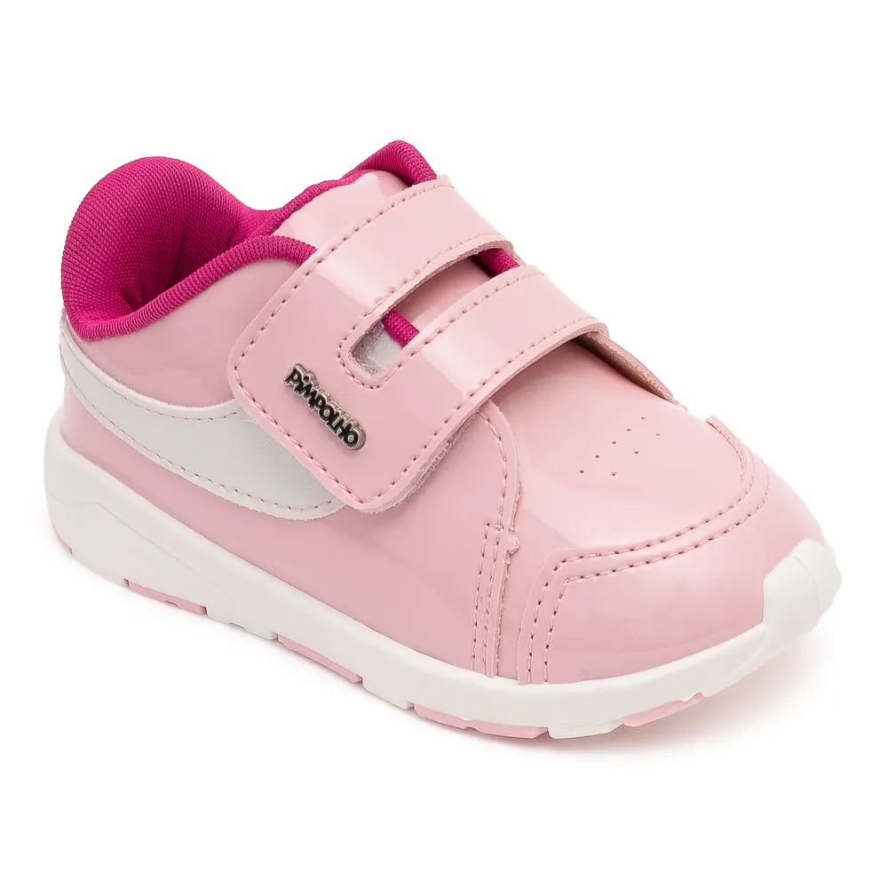 Zapatillas Pimpolho Rosadas Doble Pega Pega